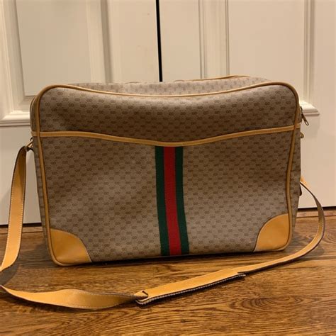 vintage mens gucci backpack|vintage gucci overnight bag.